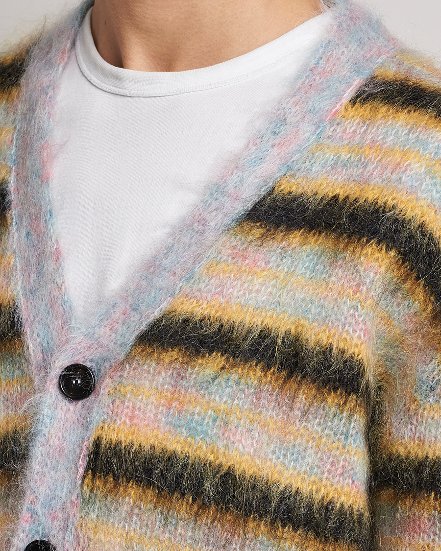 Homme | Pulls Et Tricots | Marni | Striped Mohair Cardigan Multicolor