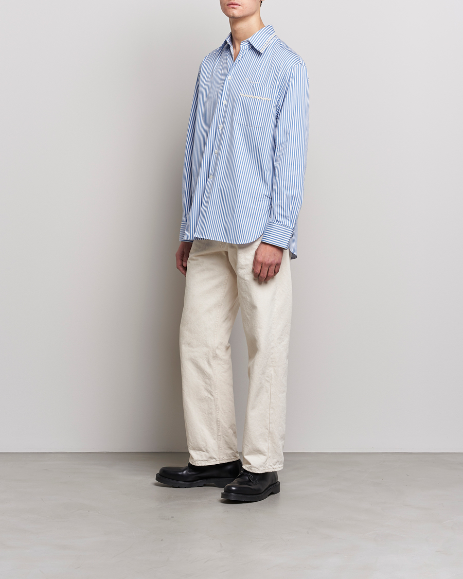 Homme | Chemises | Marni | Striped Pocket Shirt Iris Blue