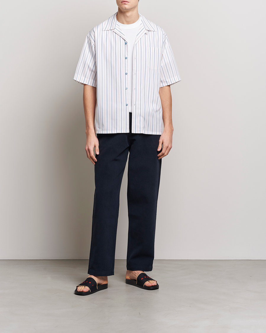 Heren | Overhemden | Marni | Striped Bowling Shirt Lily White
