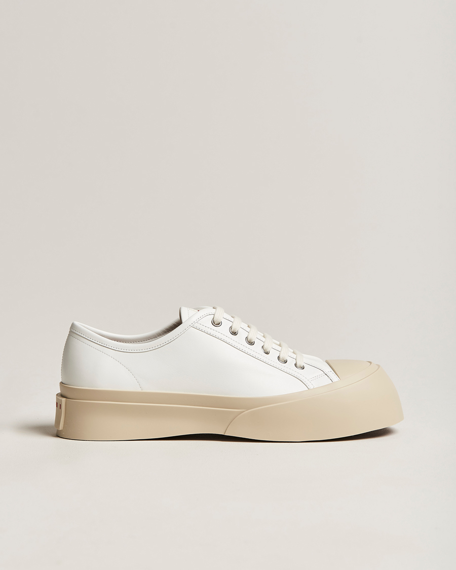 Homme | Marni Pablo Leather Sneakers Lily White | Marni | Pablo Leather Sneakers Lily White
