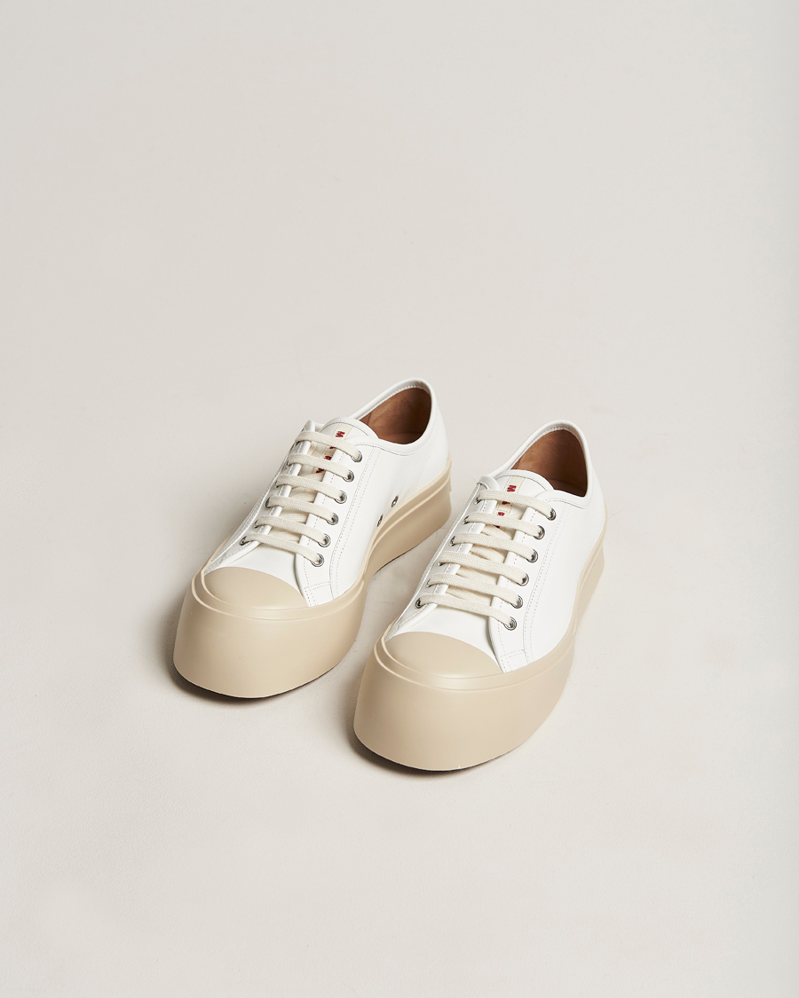 Homme | Marni Pablo Leather Sneakers Lily White | Marni | Pablo Leather Sneakers Lily White