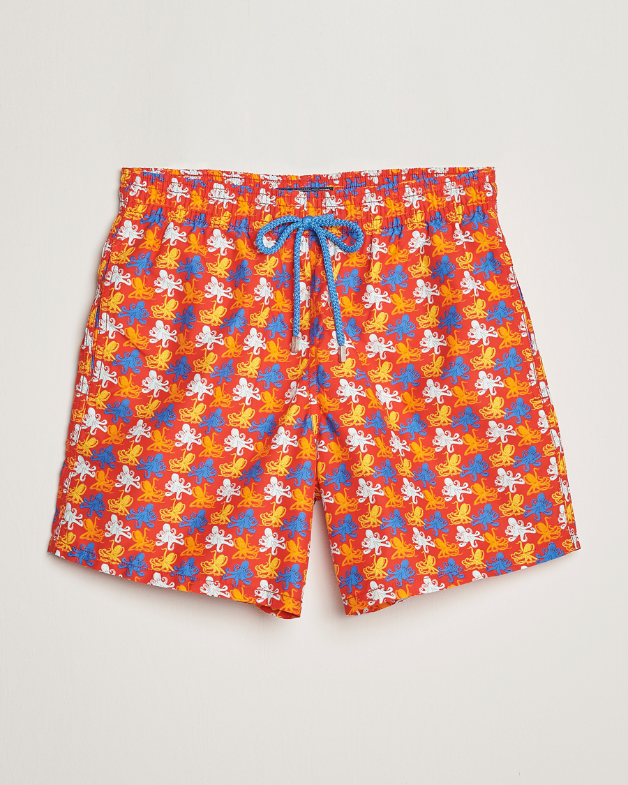 Homme | Maillots De Bain | Vilebrequin | Moorea Swimshorts Coquelicot