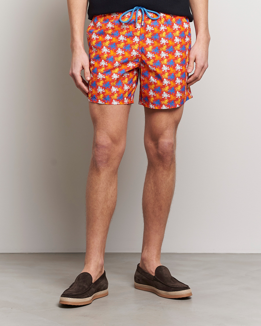 Homme | Maillots De Bain | Vilebrequin | Moorea Swimshorts Coquelicot