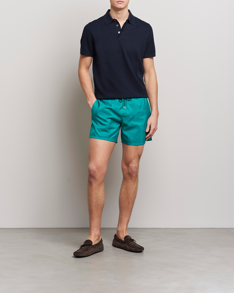 Homme | Maillots De Bain | Vilebrequin | Mahina Swimshorts Emeraude