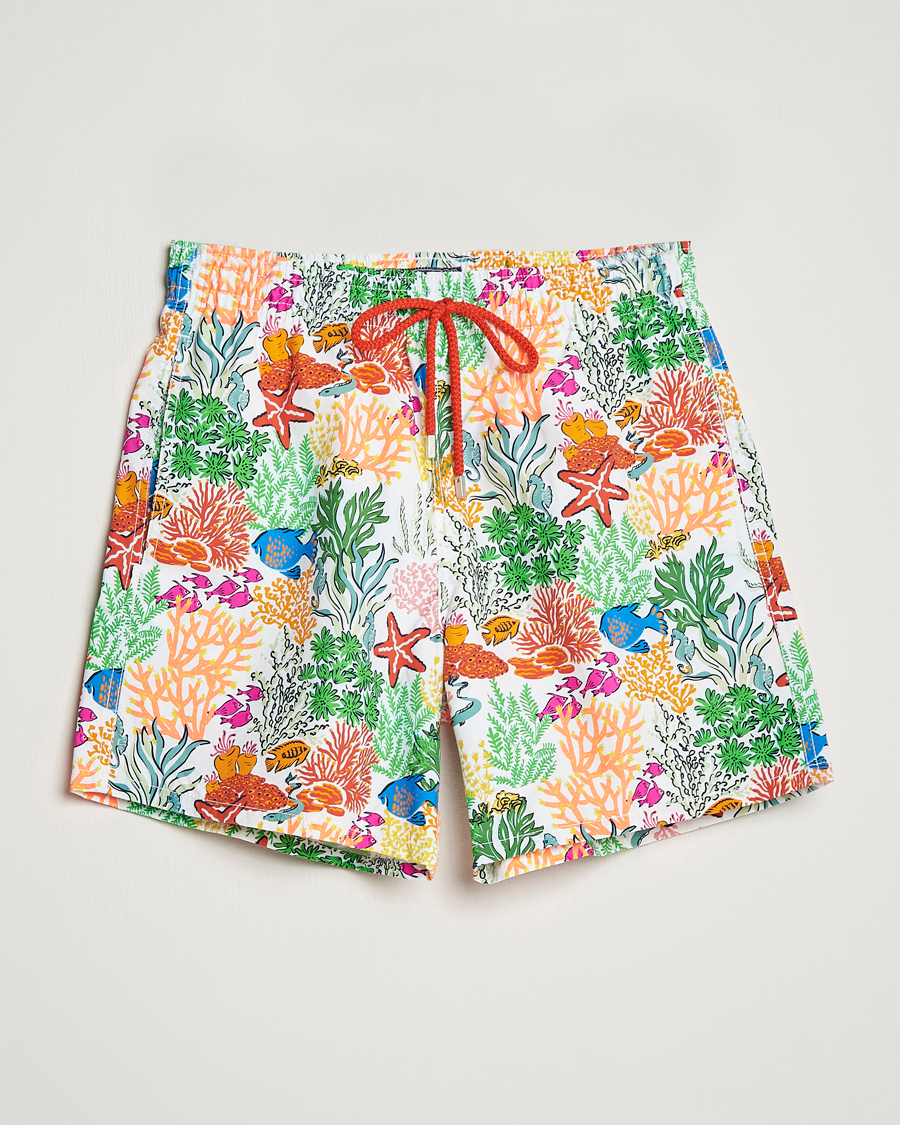 Homme | Maillots De Bain | Vilebrequin | Moorea Swimshorts Blanc