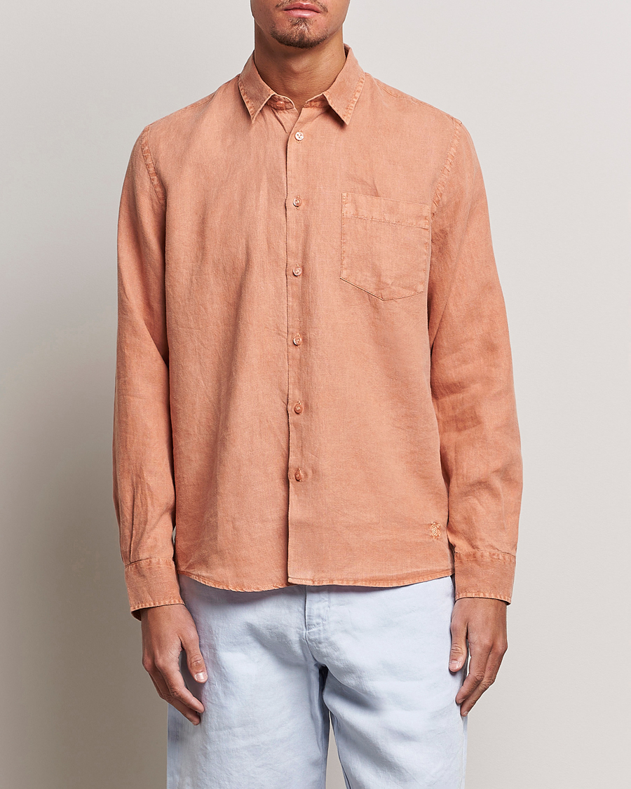 Homme | Chemises | Vilebrequin | Caroubis Linen Shirt Pottery