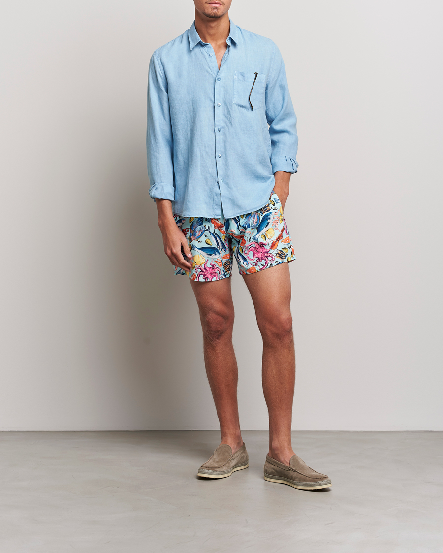 Homme | Chemises | Vilebrequin | Caroubis Linen Shirt Source