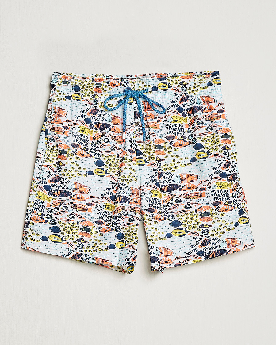 Homme | Maillots De Bain | Vilebrequin | Mahina Swimshorts Blanc