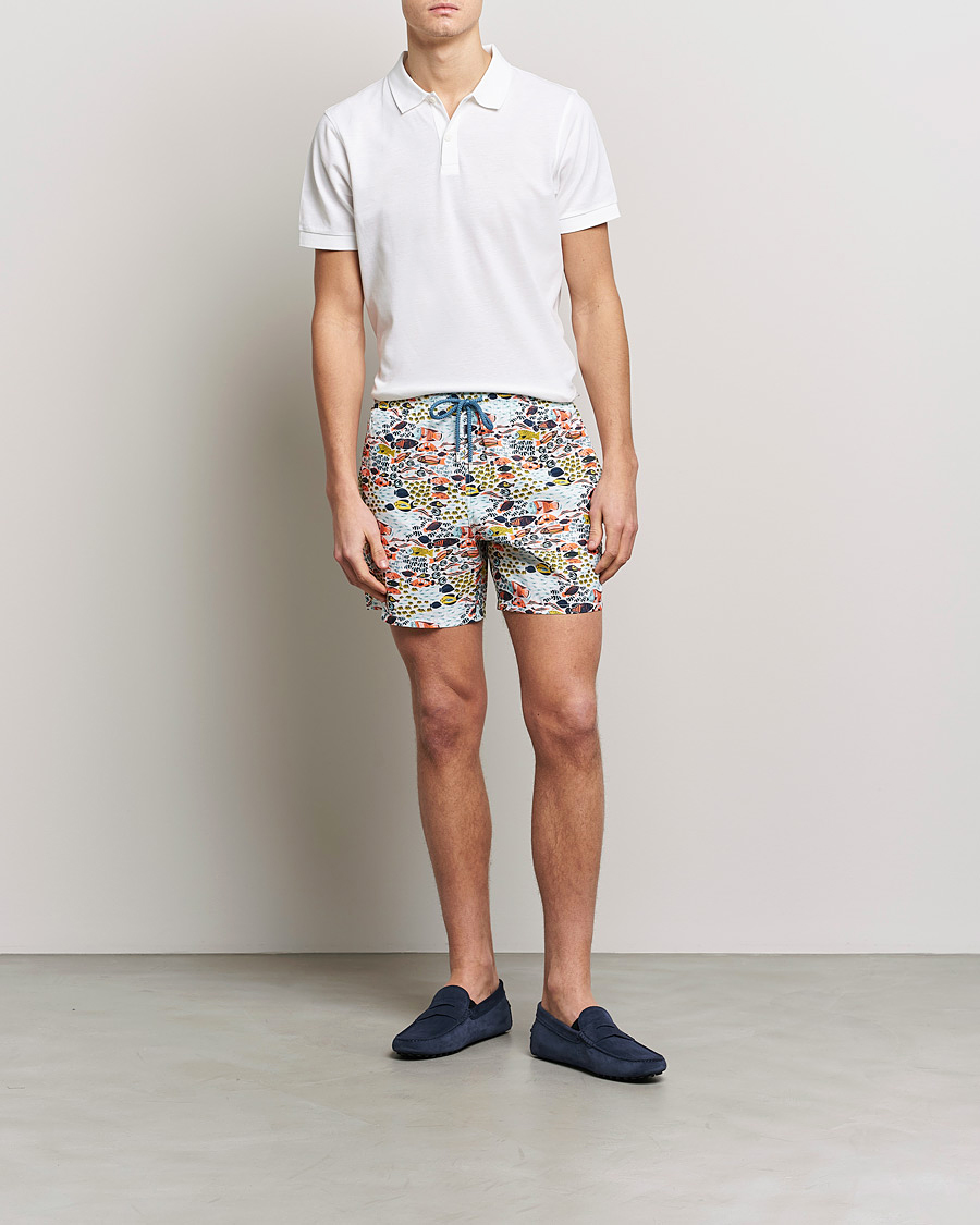 Homme | Maillots De Bain | Vilebrequin | Mahina Swimshorts Blanc