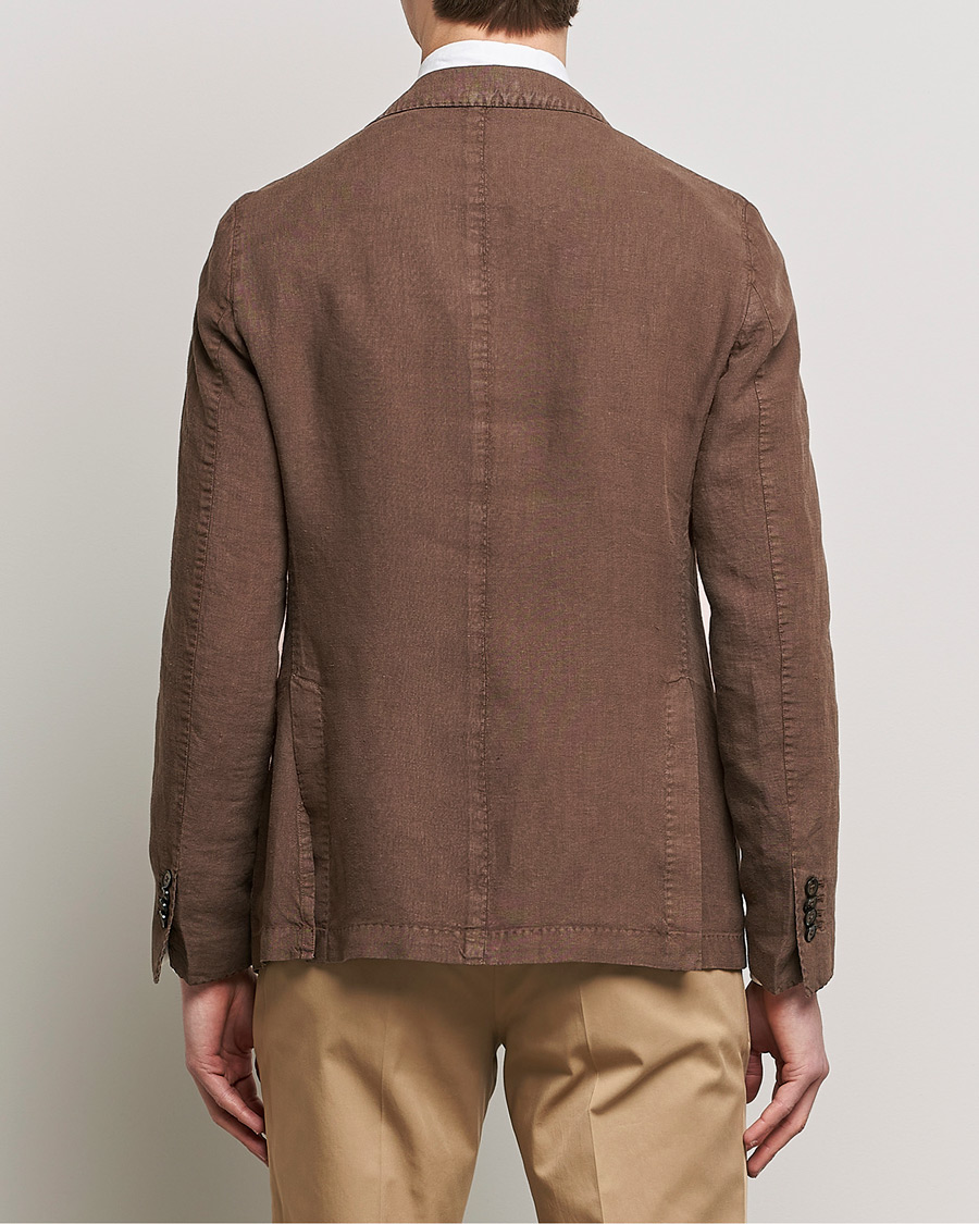 Homme | Blazers | L.B.M. 1911 | Jack Regular Fit Linen Blazer Brown