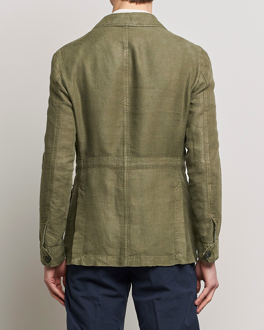 Homme | Blazers | L.B.M. 1911 | Linen Safari Jacket Olive
