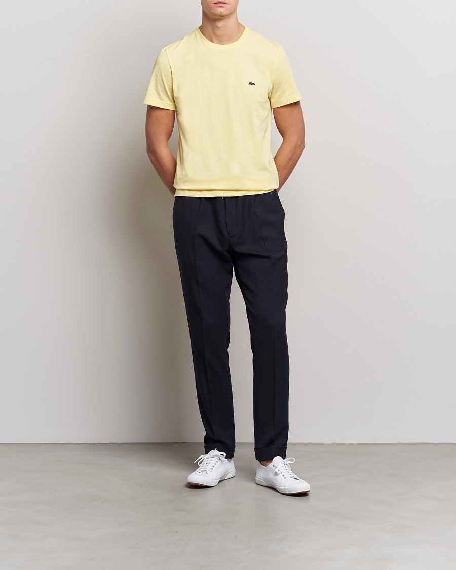 Homme | T-shirts | Lacoste | Crew Neck Tee Yellow