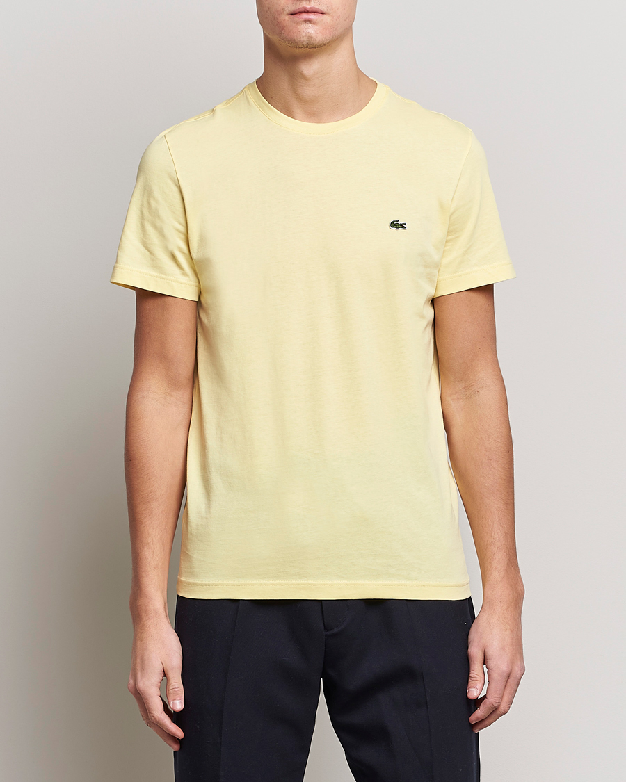 Homme | T-shirts | Lacoste | Crew Neck Tee Yellow