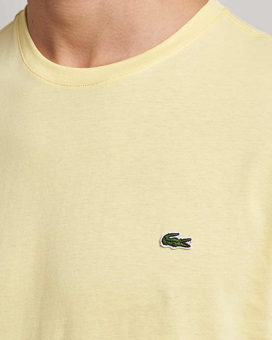Homme | T-shirts | Lacoste | Crew Neck Tee Yellow