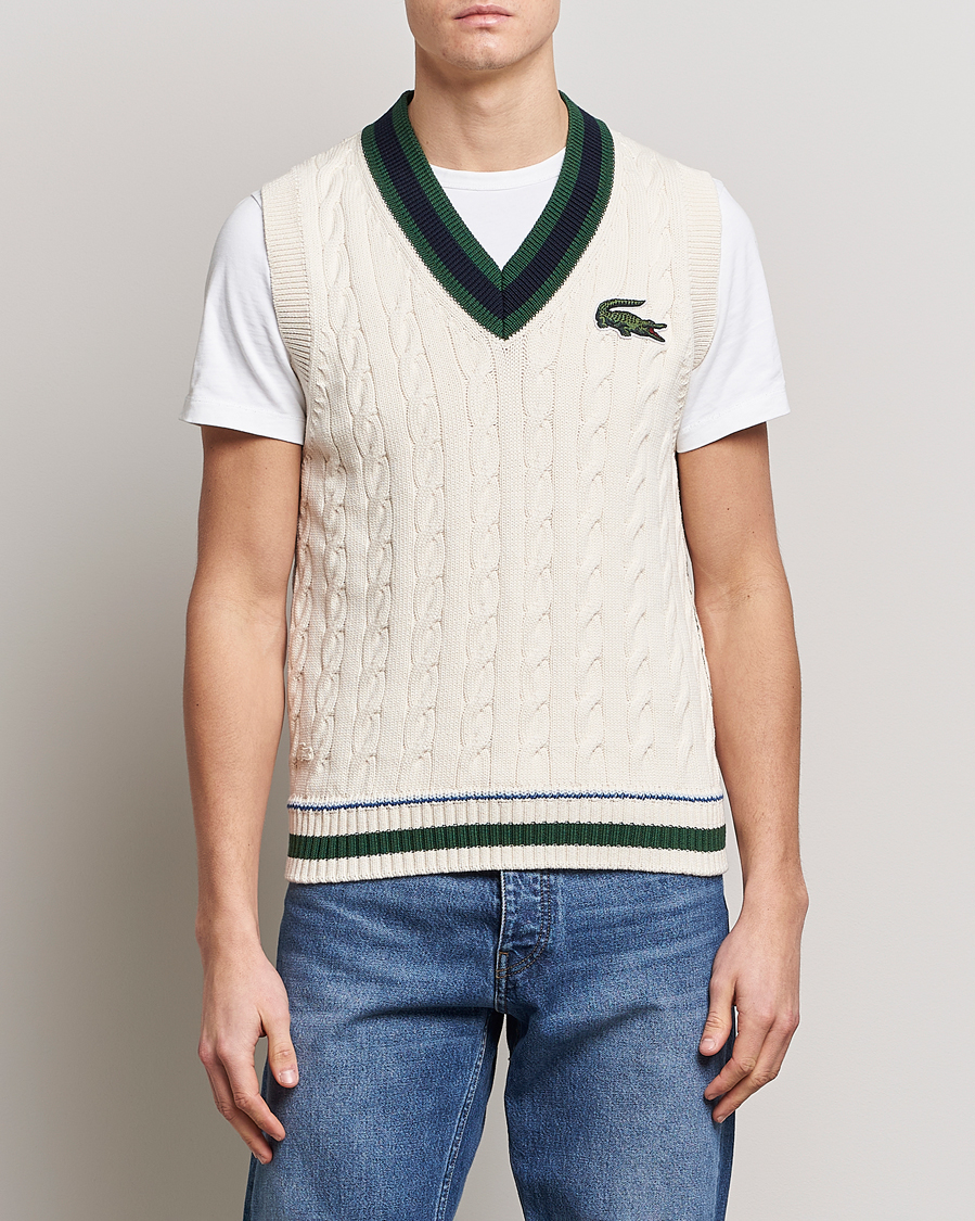 Homme | Pulls Et Tricots | Lacoste | Contrast V-Neck Vest Lapland