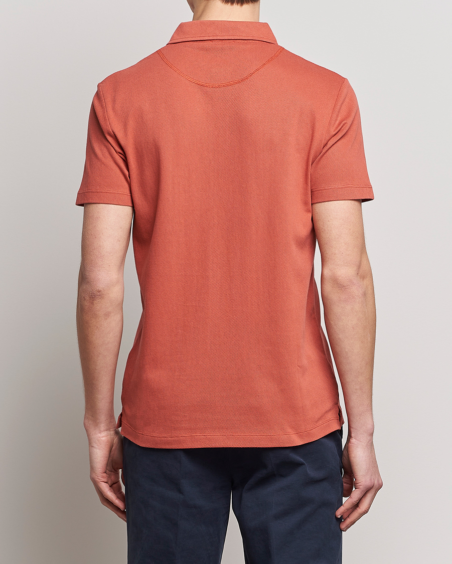Homme | Polos | Sunspel | Riviera Polo Shirt Burnt Sienna