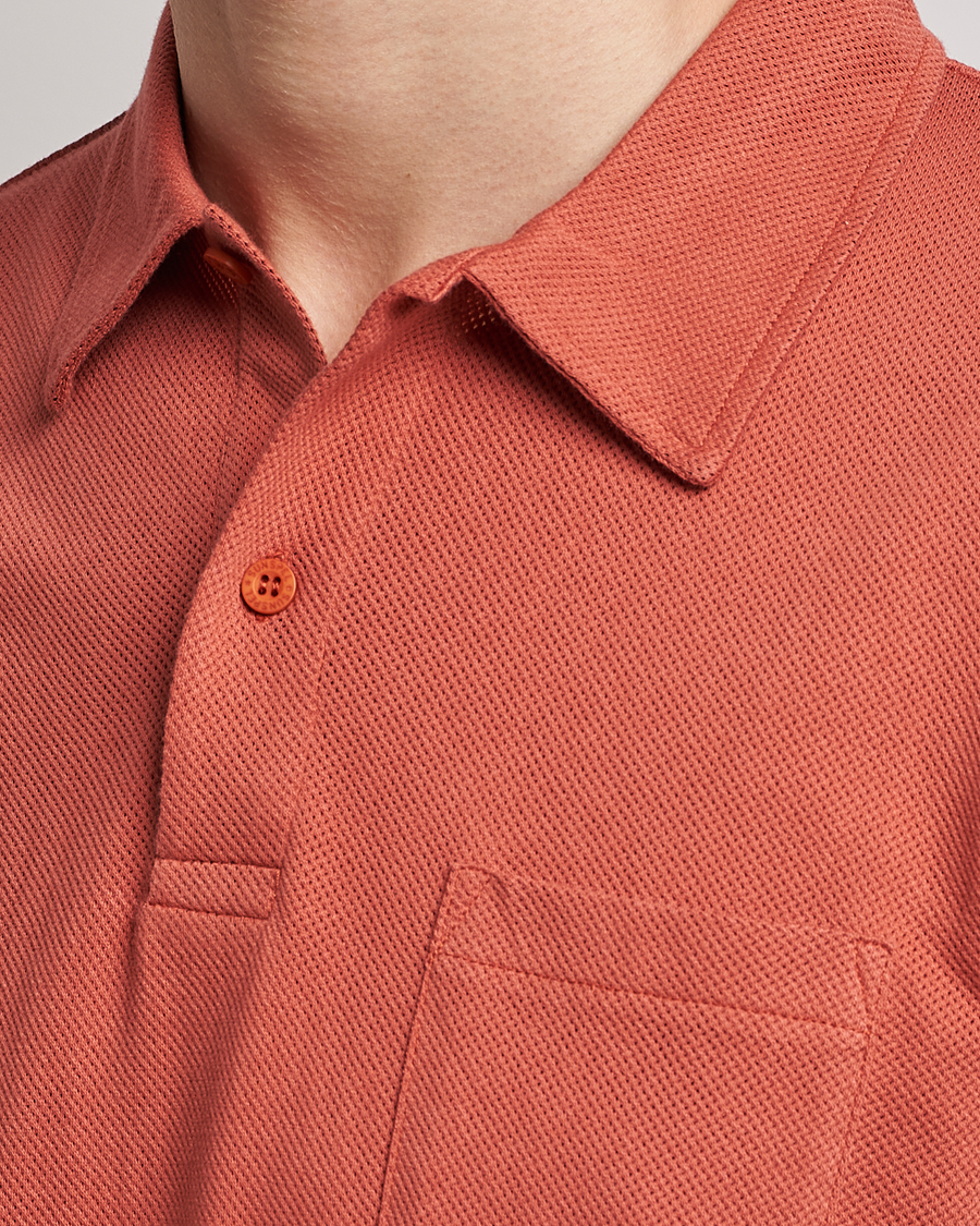 Homme | Polos | Sunspel | Riviera Polo Shirt Burnt Sienna