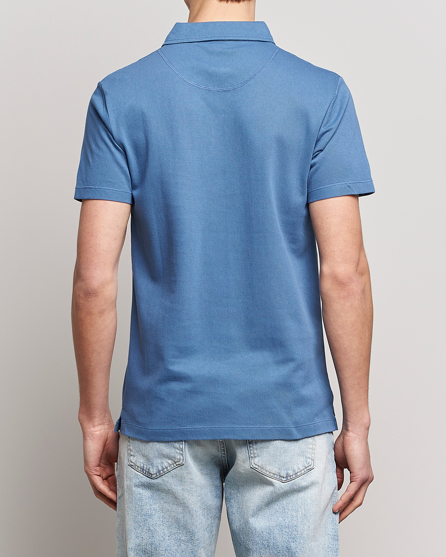 Homme | Polos | Sunspel | Riviera Polo Shirt Blue Stone