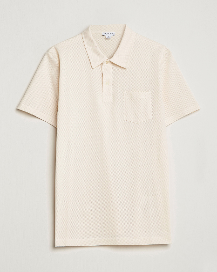 Heren | Polo's | Sunspel | Riviera Polo Shirt Undyed