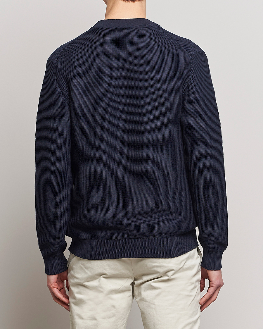Homme | Pulls Et Tricots | Sunspel | Garter Cotton Knit Cardigan Navy