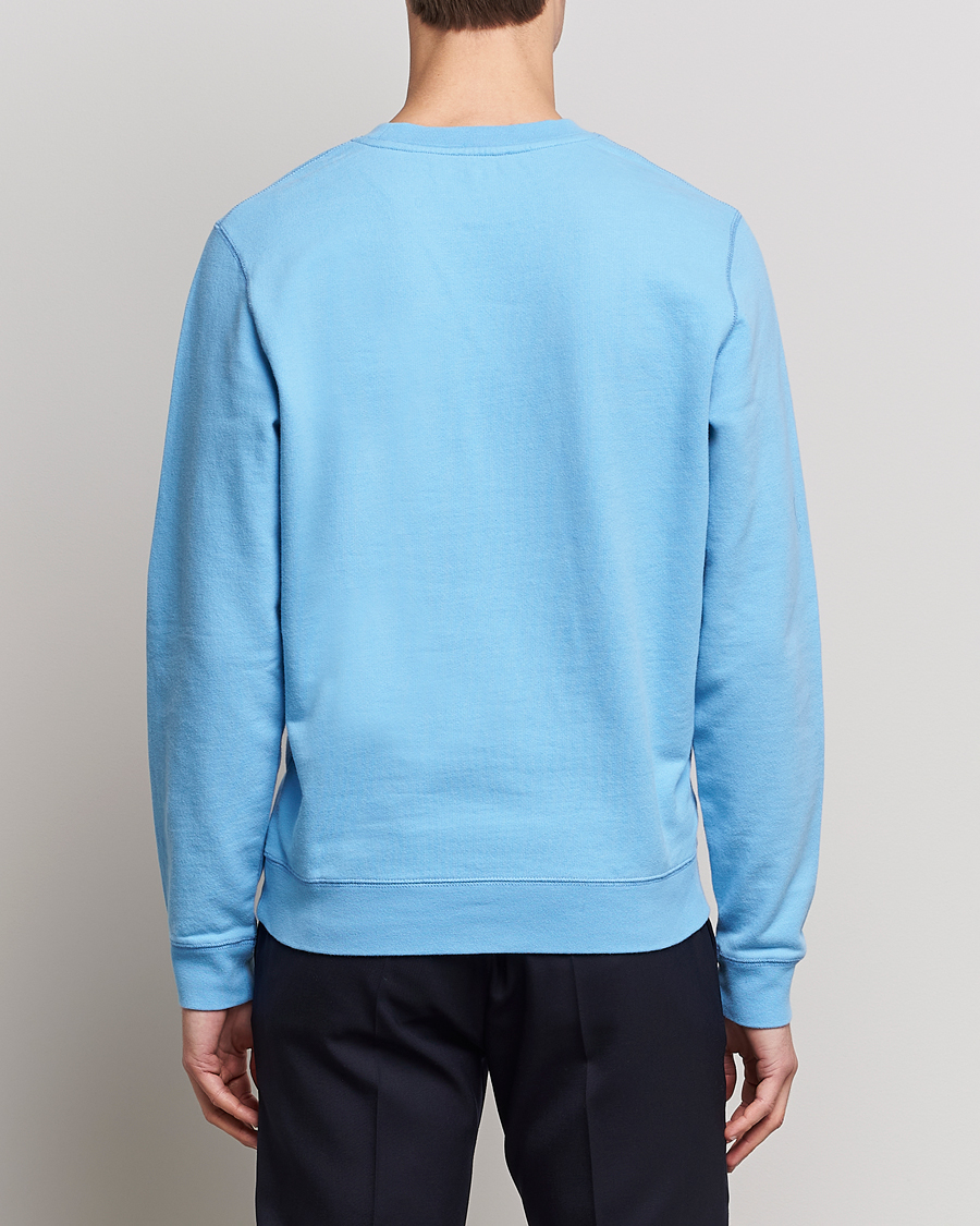 Heren | Truien | Sunspel | Loopback Sweatshirt Ocean Blue