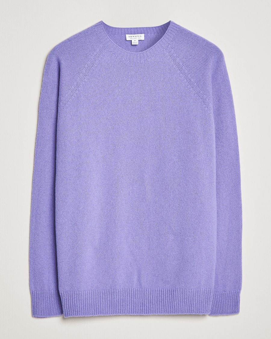 Heren | Truien | Sunspel | Lambswool Crewneck Heather