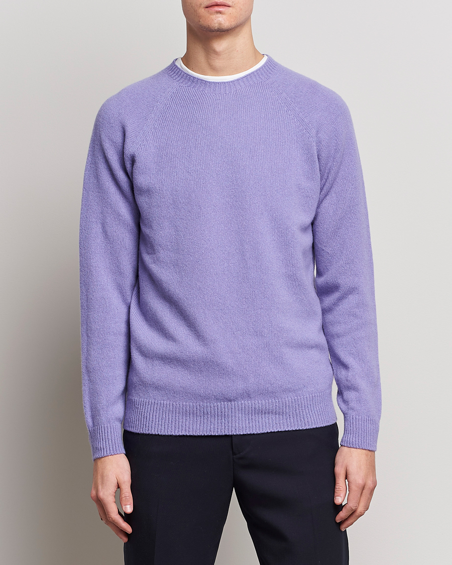 Heren | Truien | Sunspel | Lambswool Crewneck Heather