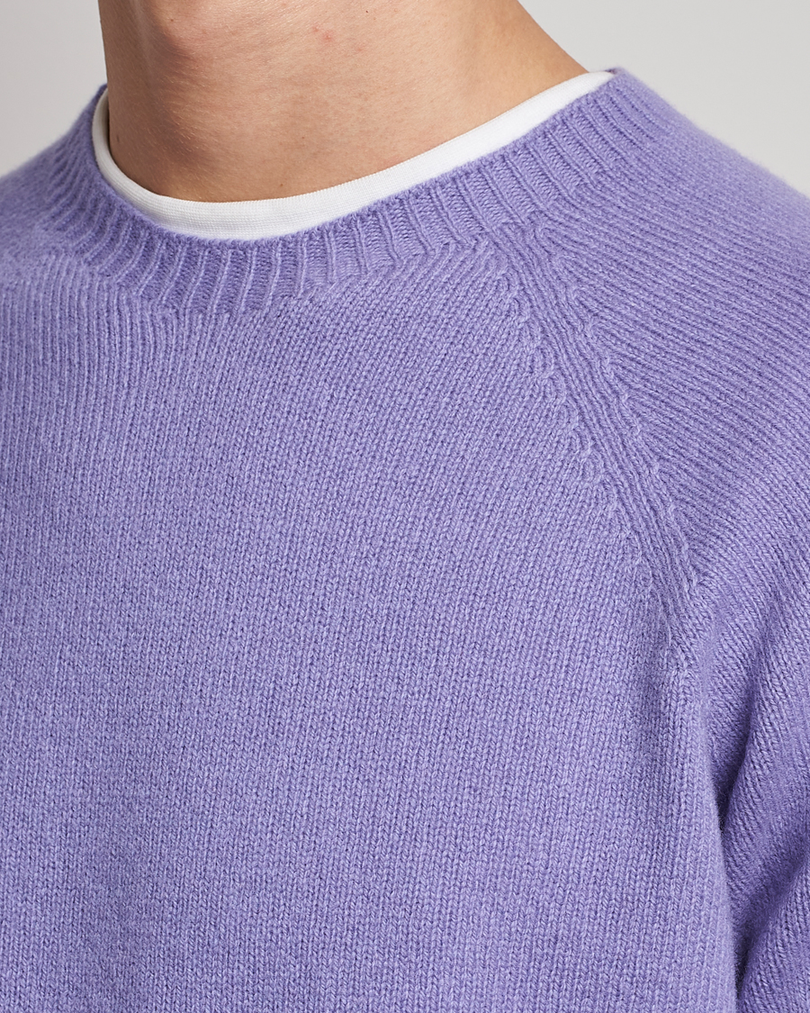 Heren | Truien | Sunspel | Lambswool Crewneck Heather
