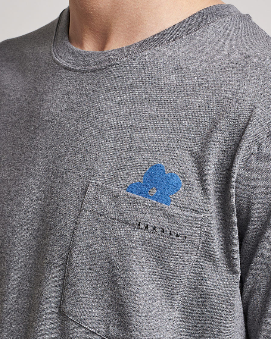 Homme | T-shirts | Lardini | Fiore Tasca Printet Logo T-Shirt Grey