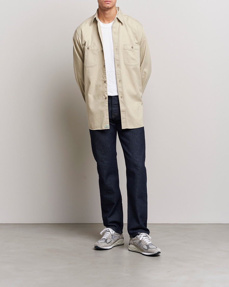 Homme | Chemises | orSlow | Double Pocket Utility Shirt Beige