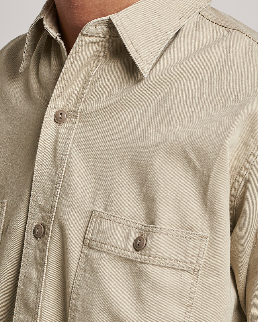 Homme | Chemises | orSlow | Double Pocket Utility Shirt Beige