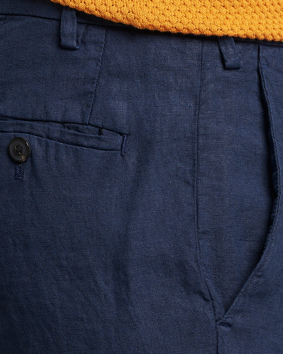 Homme | Shorts | Lardini | Linen Shorts Navy