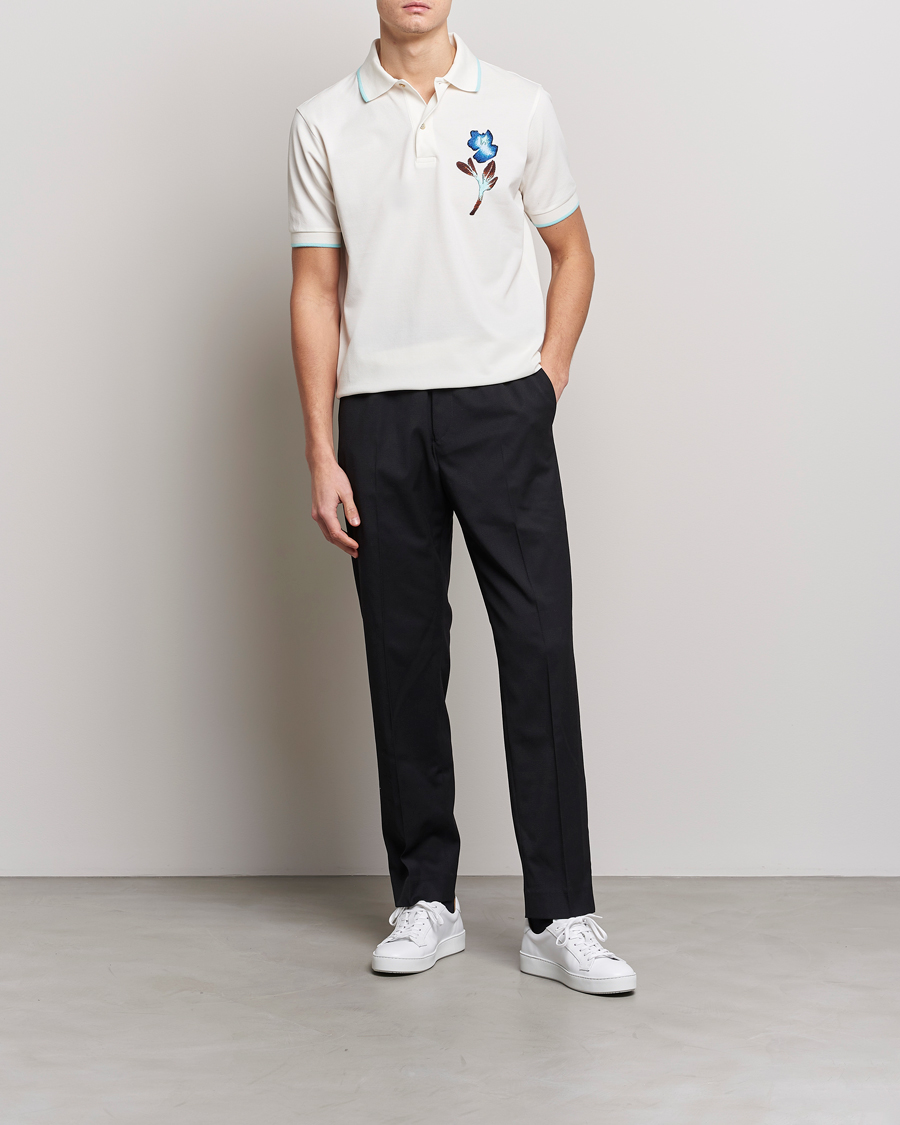 Homme | Polos | Paul Smith | Floral Polo White