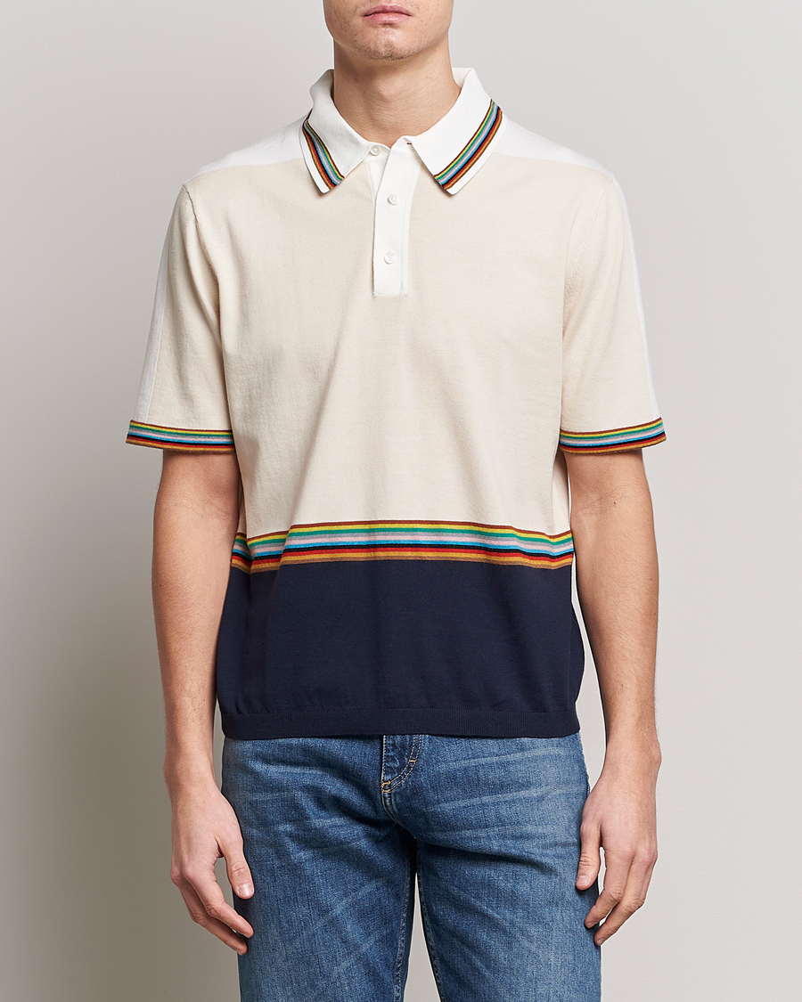 Homme | Pulls Et Tricots | Paul Smith | Organic cotton Knitted Polo White