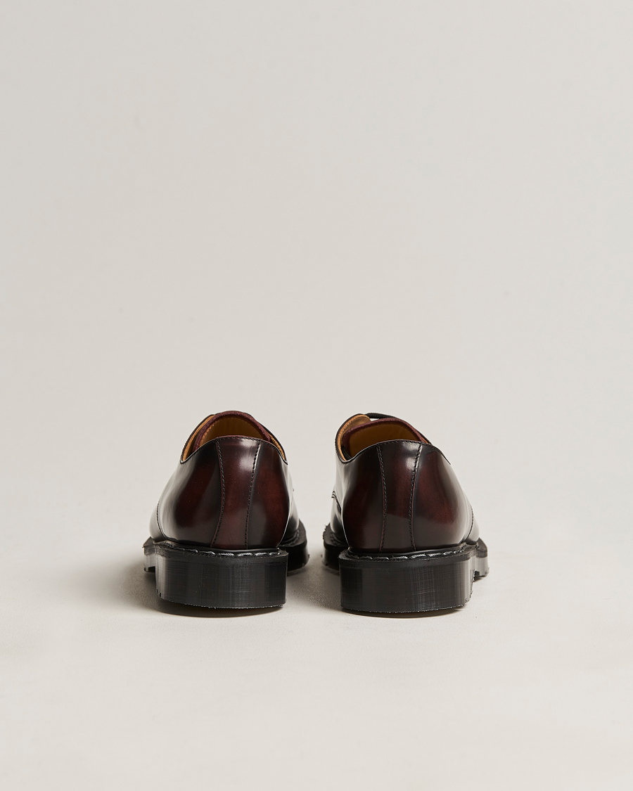 Heren | Derby schoenen | Solovair | 3 Eye Gibson Shoe Burgundy Shine