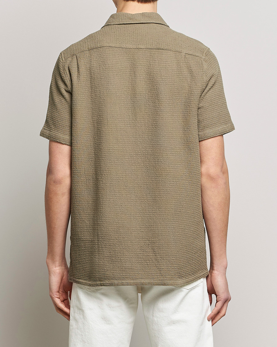 Homme | Chemises | Samsøe Samsøe | Samsøe & Samsøe Avan Organic Cotton Short Sleeve Shirt Brindle