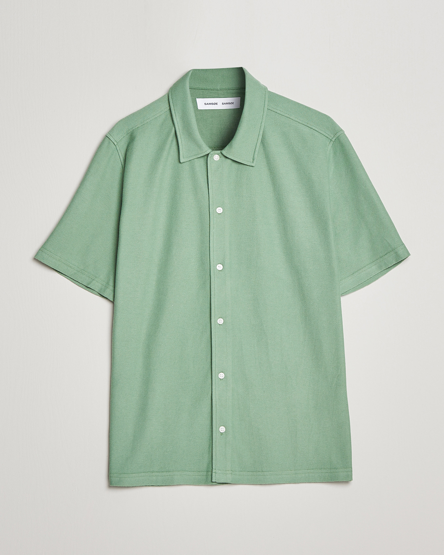 Homme | Chemises | Samsøe Samsøe | Samsøe & Samsøe Kvistbro Organic Cotton Shirt Basil