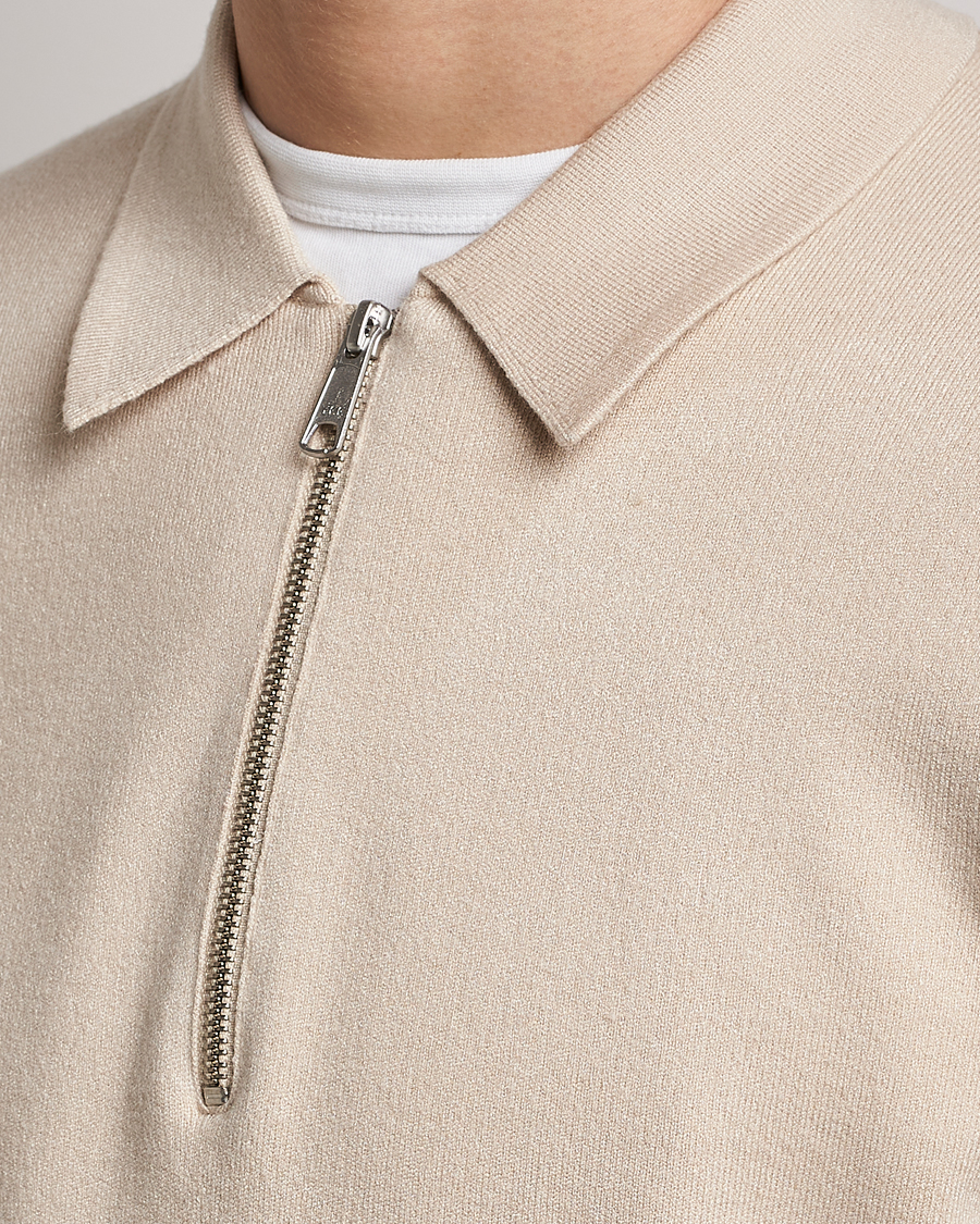 Homme | Pulls Et Tricots | Samsøe Samsøe | Samsøe & Samsøe Guna Half Zip Sweater Oatmeal