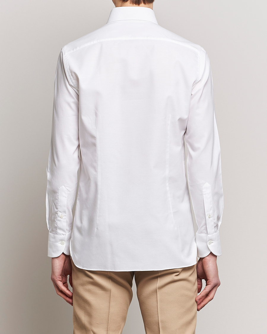 Heren | Overhemden | 100Hands | Gold Line Natural Stretch Oxford Shirt White