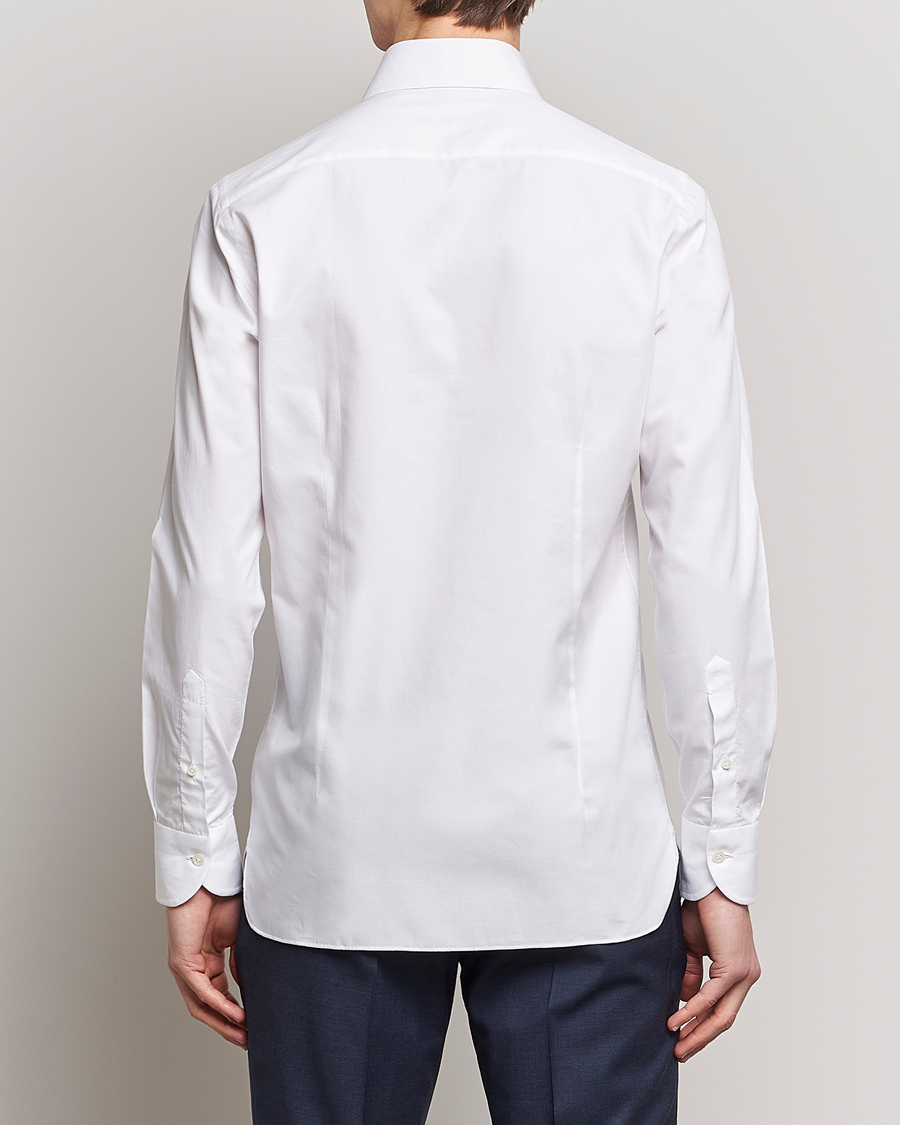 Heren | Overhemden | 100Hands | Gold Line Cotton Twill Cut Away Shirt White