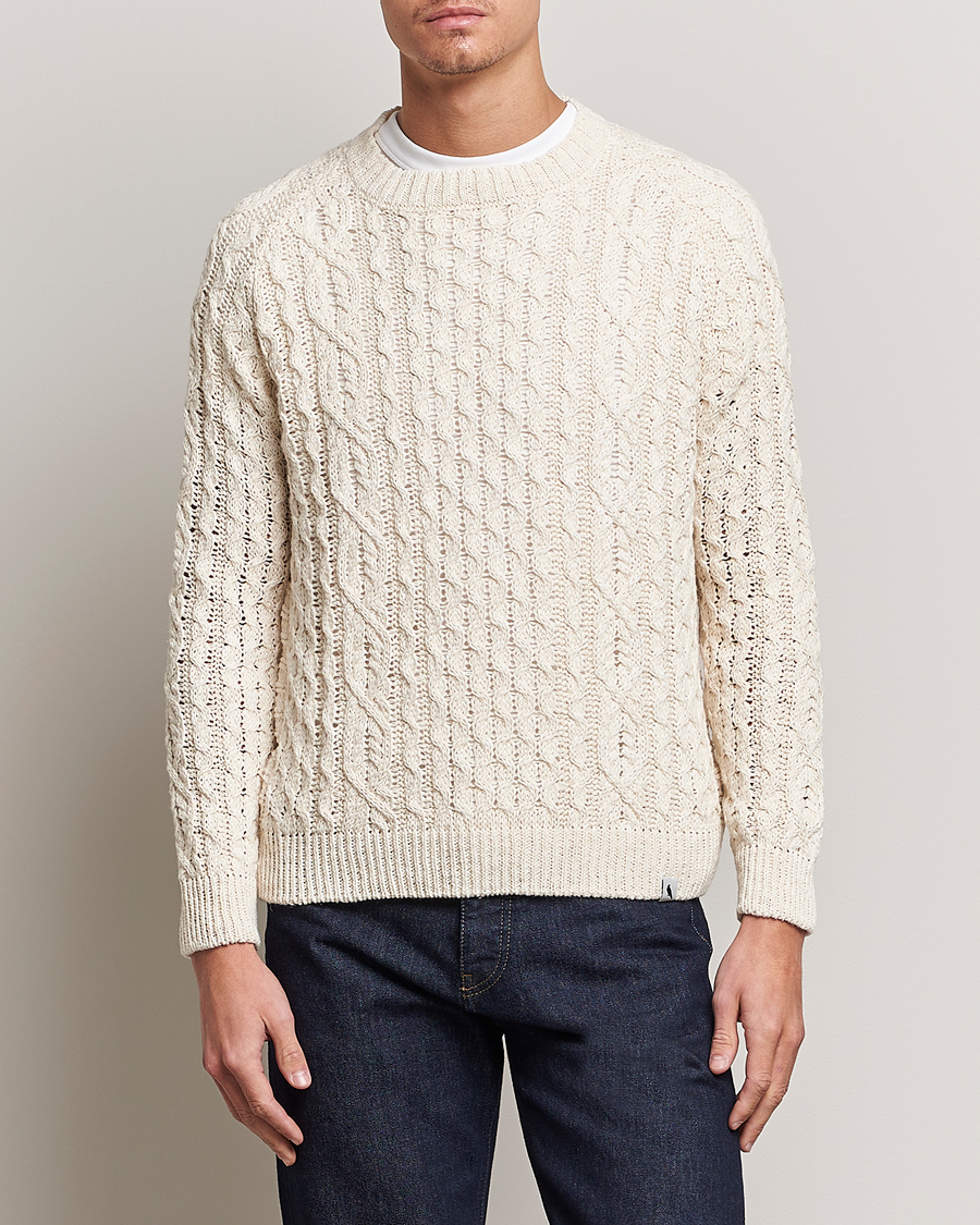 Homme | Pulls Et Tricots | Peregrine | Linen Arran Jumper Cream