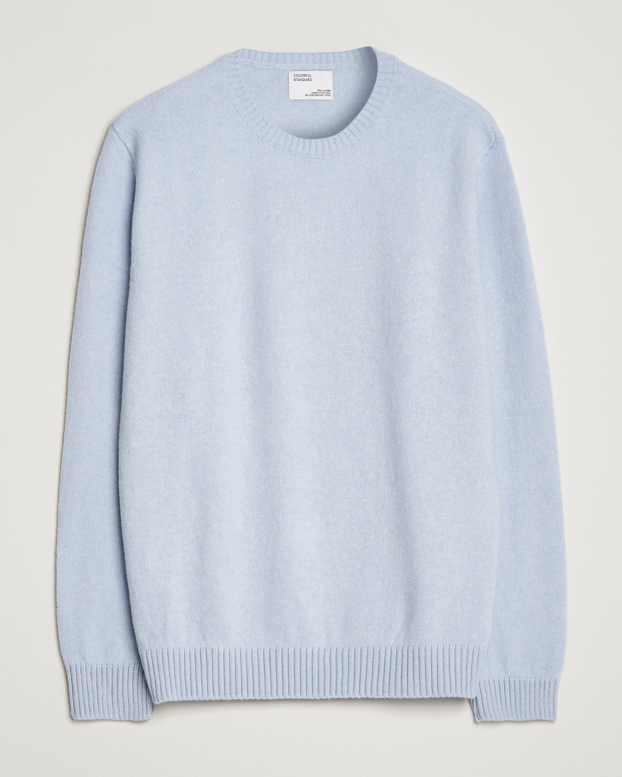 Heren | Truien | Colorful Standard | Classic Merino Wool Crew Neck Polar Blue