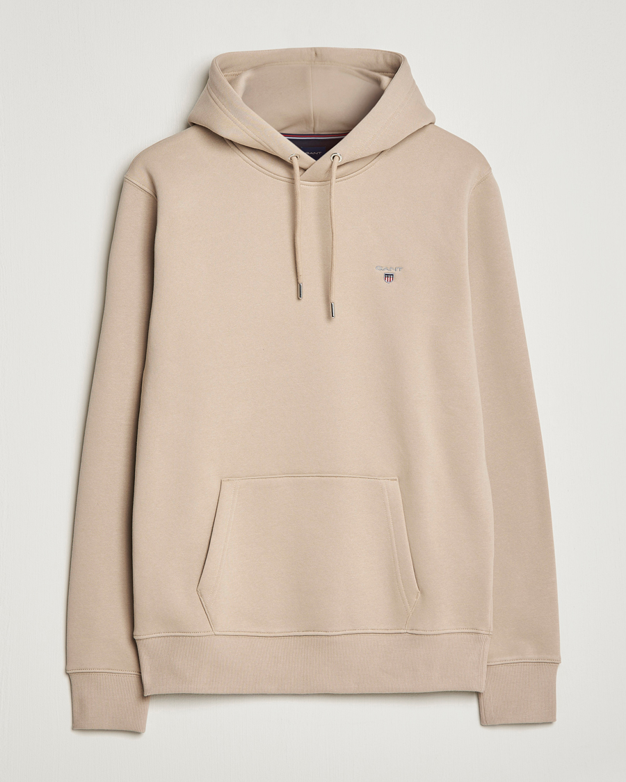 Heren | Truien | GANT | Original Shield Logo Hoodie Concrete Beige