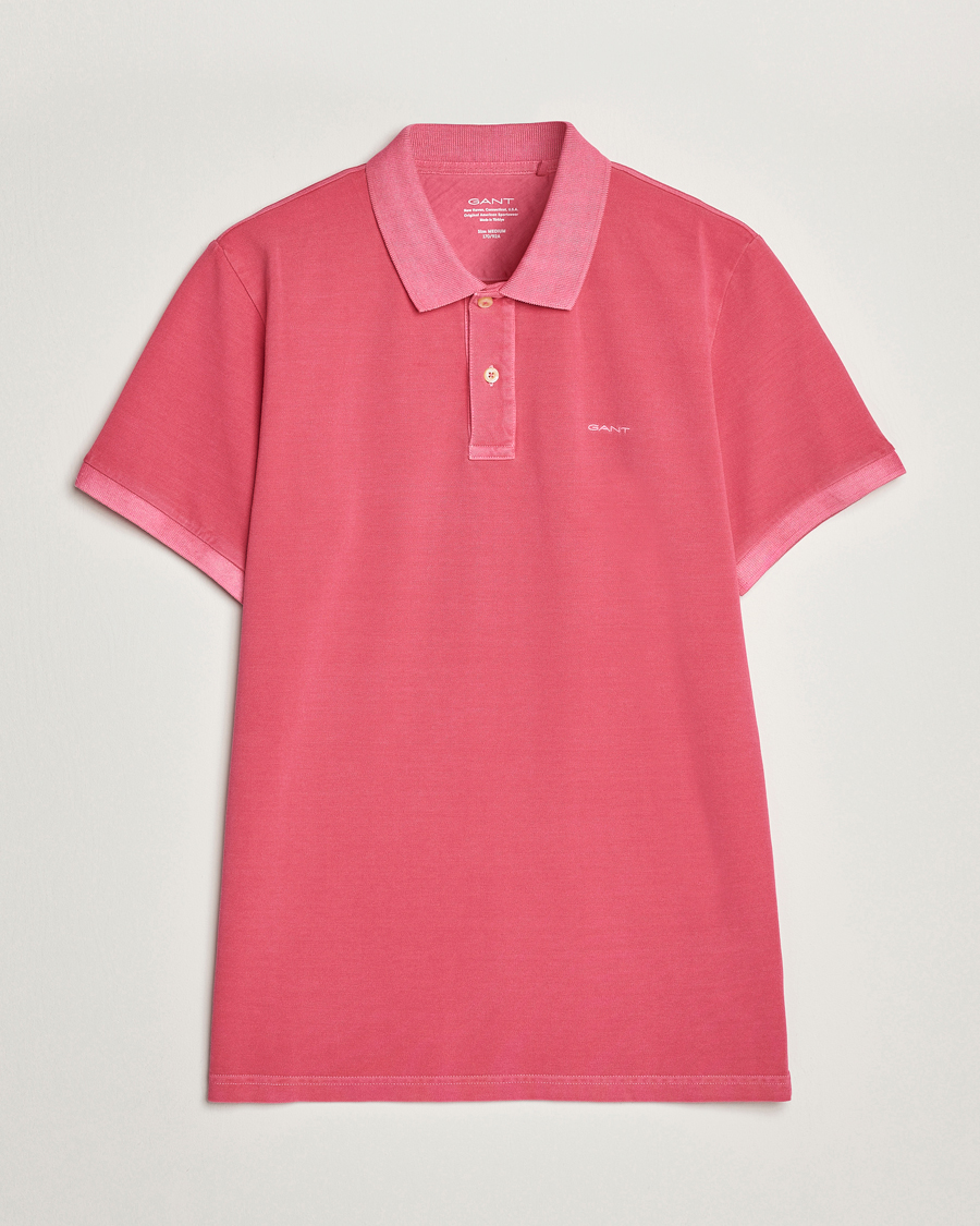 Homme | Polos | GANT | Sunbleached Polo Magenta Pink