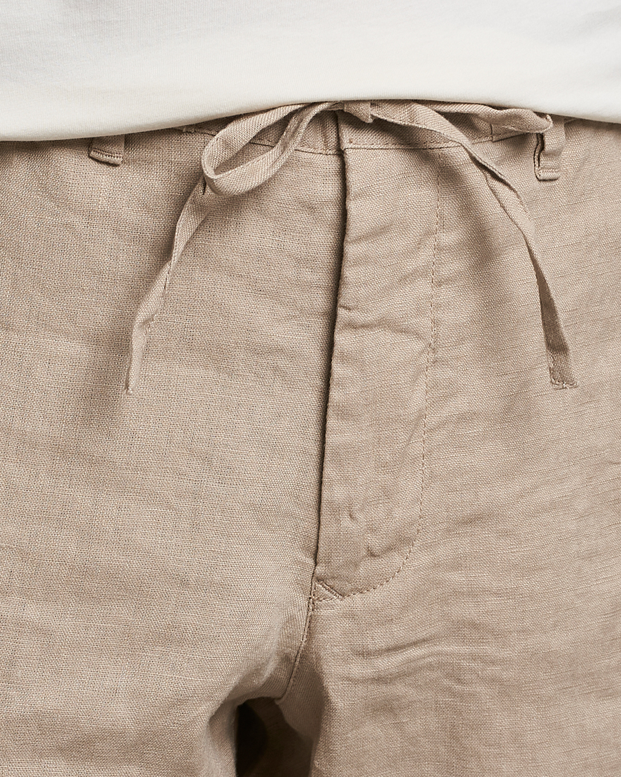 Homme | Shorts | GANT | Relaxed Linen Drawstring Shorts Concrete Beige