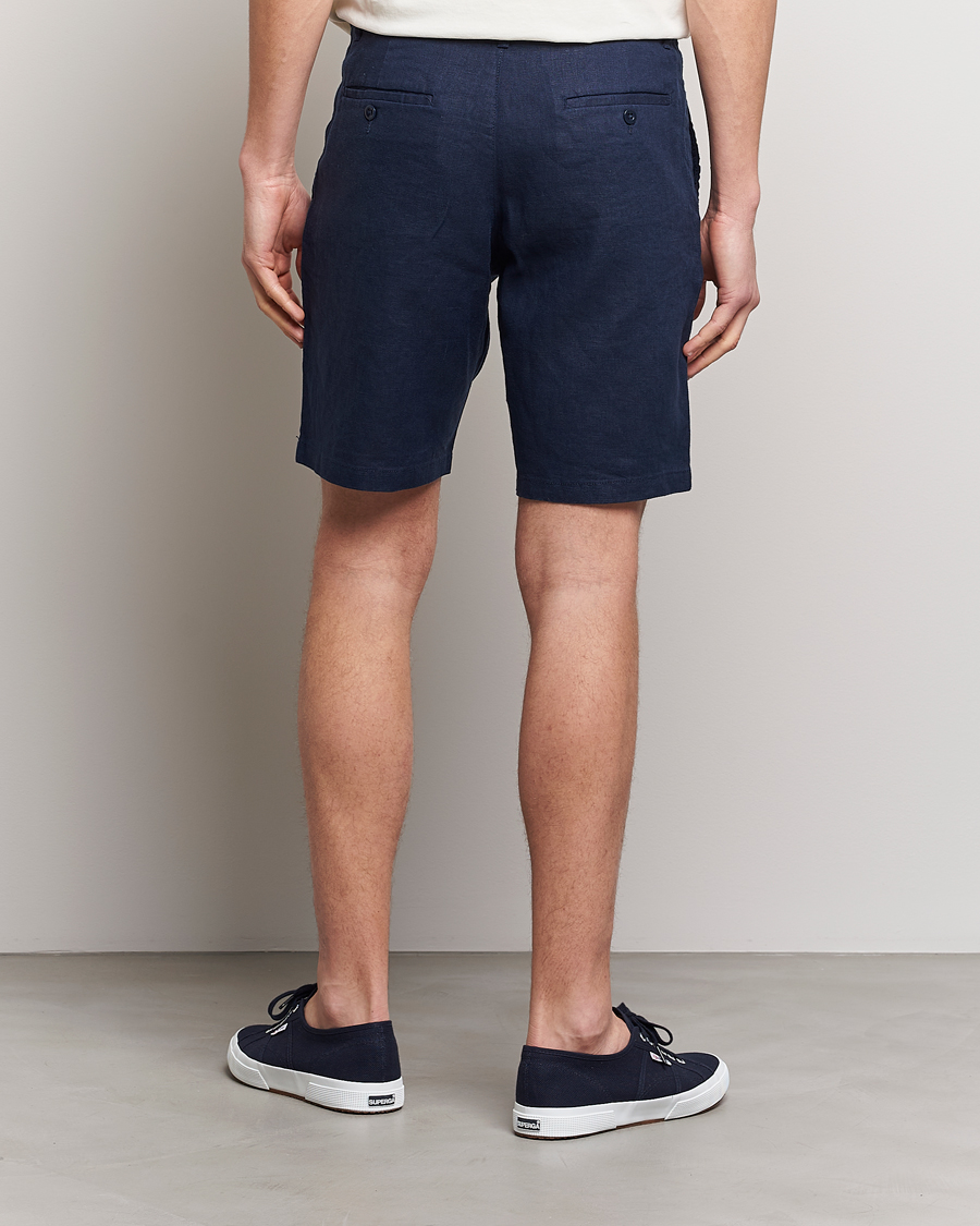 Heren | Korte broek | GANT | Relaxed Linen Drawstring Shorts Marine