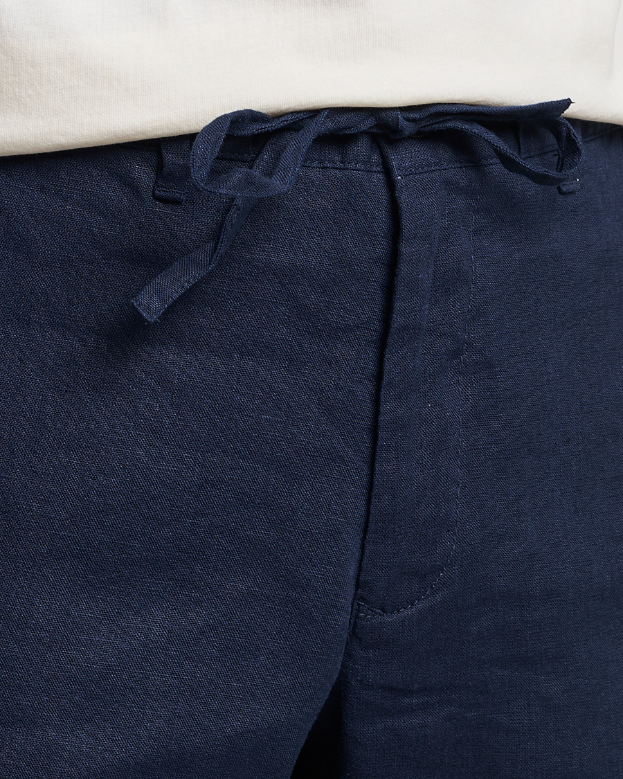 Heren | Korte broek | GANT | Relaxed Linen Drawstring Shorts Marine