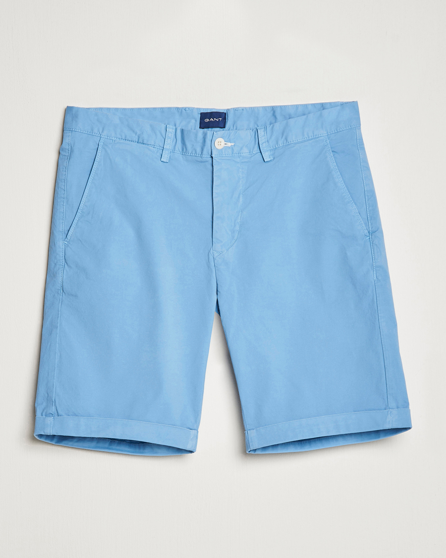 Heren | Korte broek | GANT | Regular Sunbleached Shorts Gentle Blue