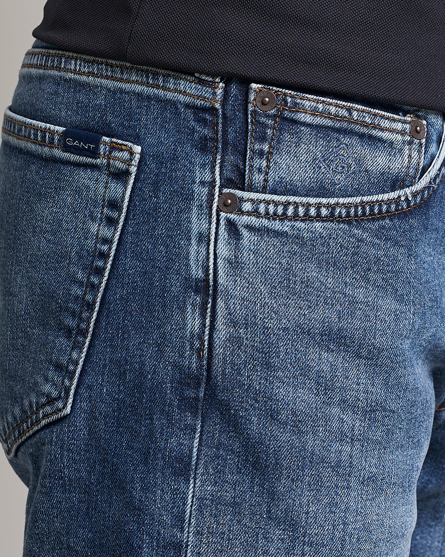Heren | Korte broek | GANT | Arley Denim Shorts Medium Blue