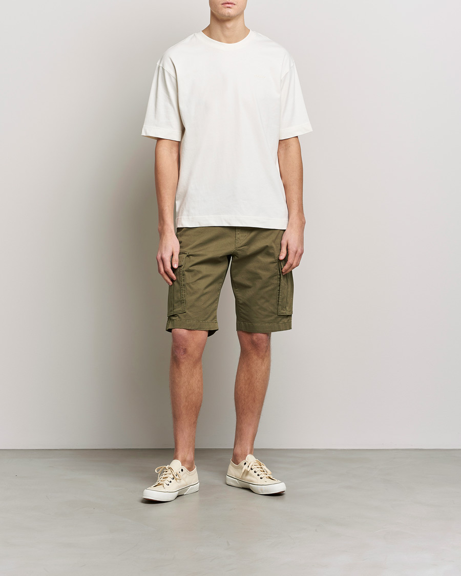 Homme | Shorts | Gant | Relaxed Twill Cargoshorts Racing Green